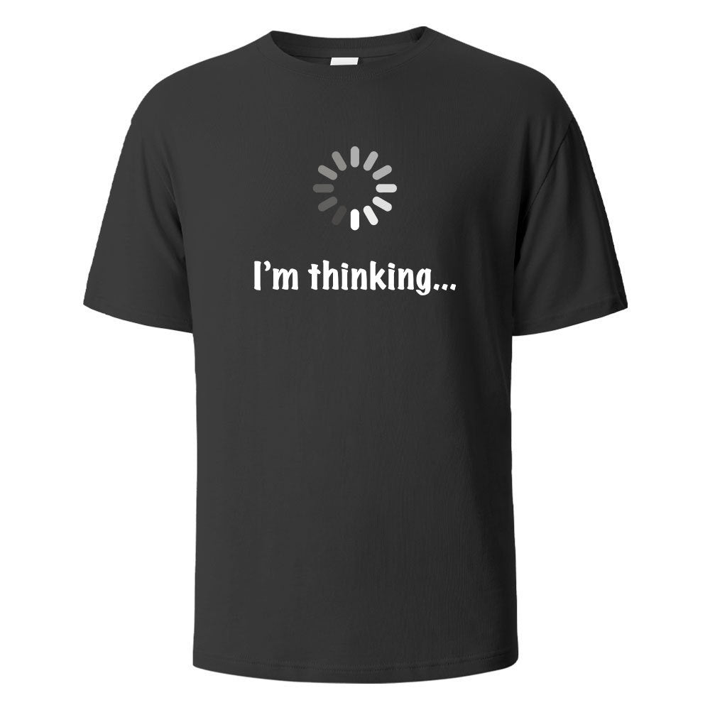 "I'm Thinking" Printed T-shirt for Men