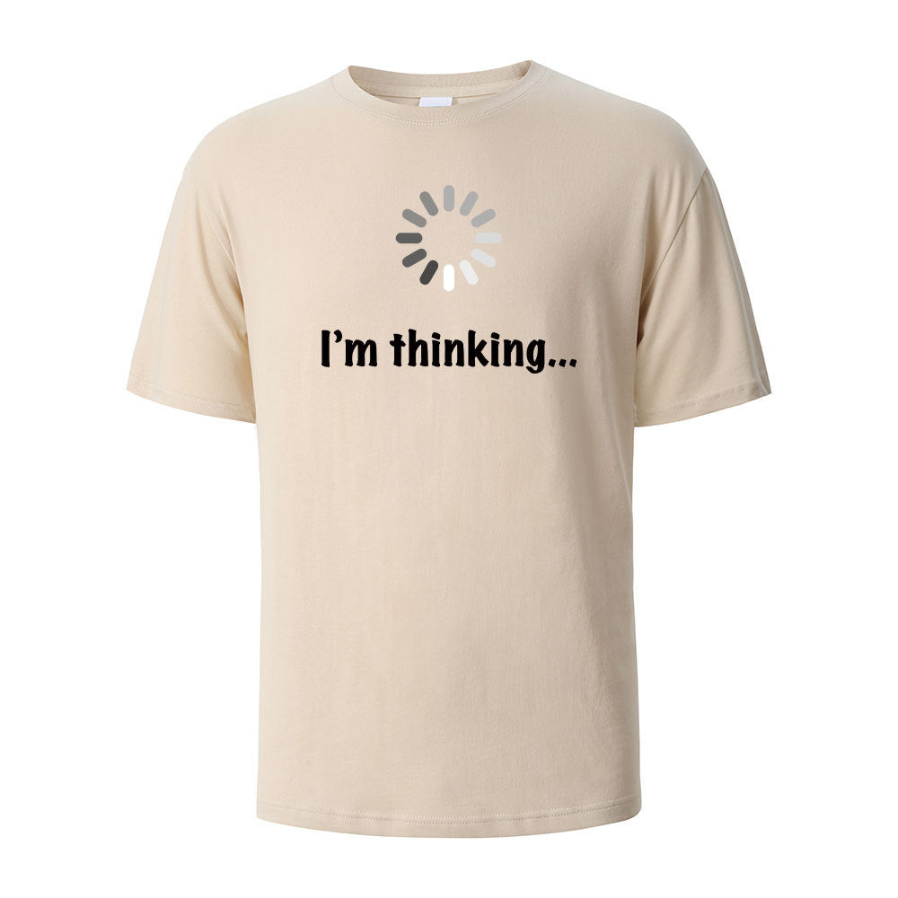 "I'm Thinking" Printed T-shirt for Men