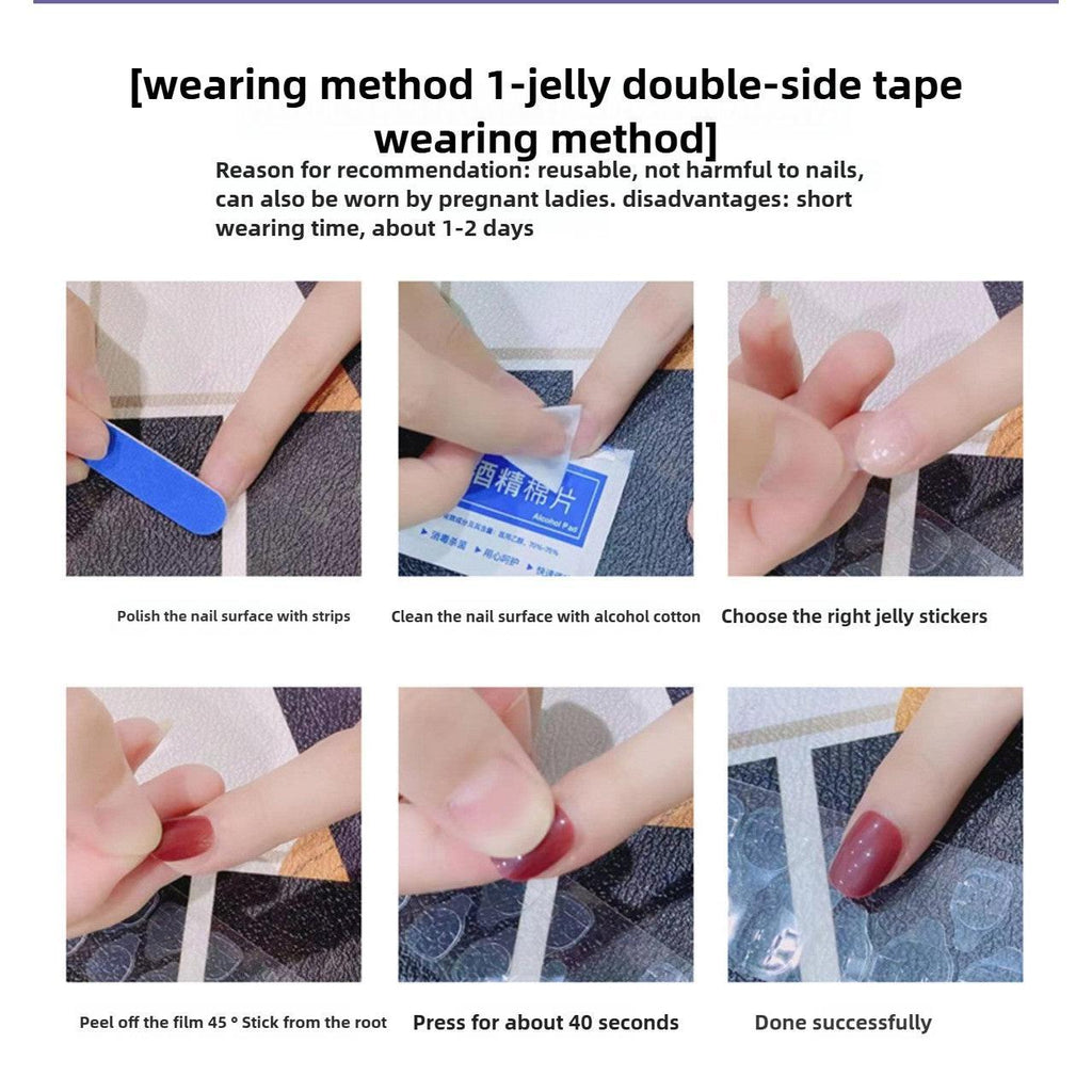 1073 Handmade Nail Wear Nail Art Reusable Press on Nails False Nails