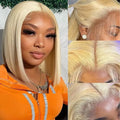 613 Blonde Bob Wig | 13x6 HD Transparent Lace Frontal Human Hair