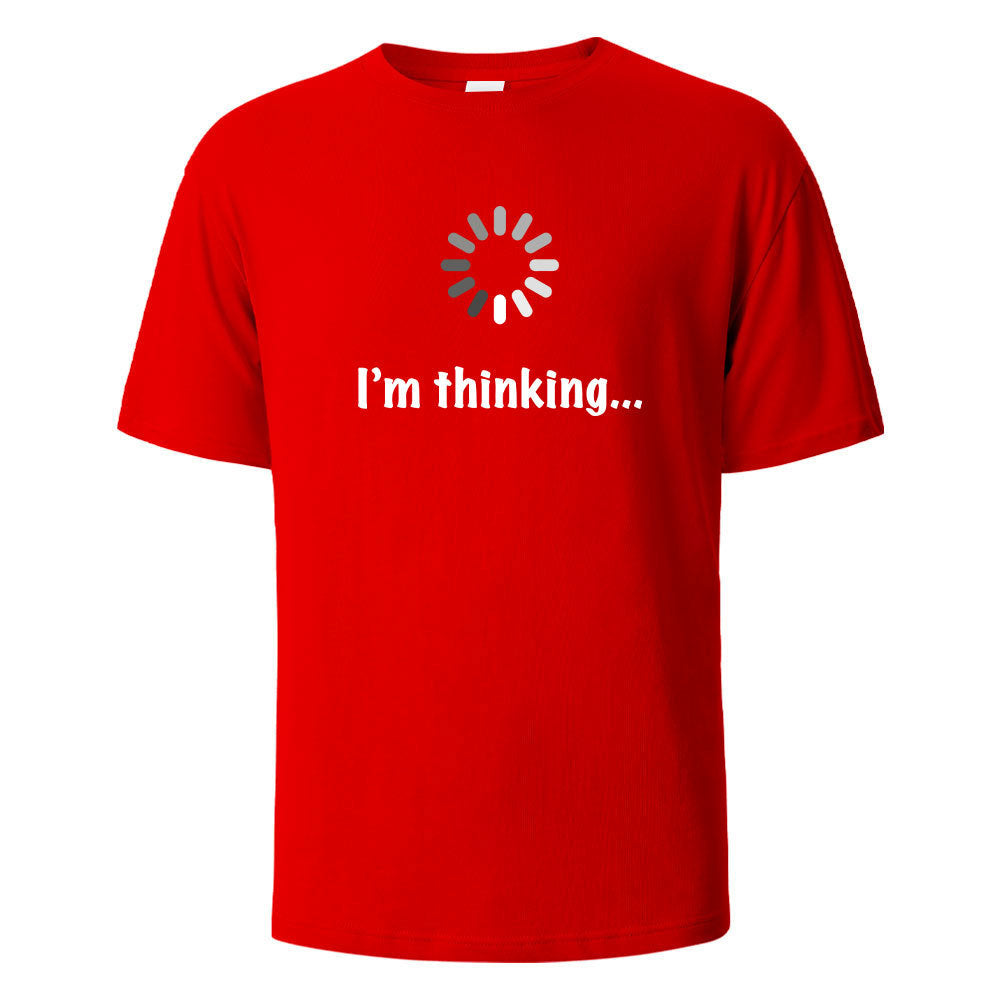 "I'm Thinking" Printed T-shirt for Men