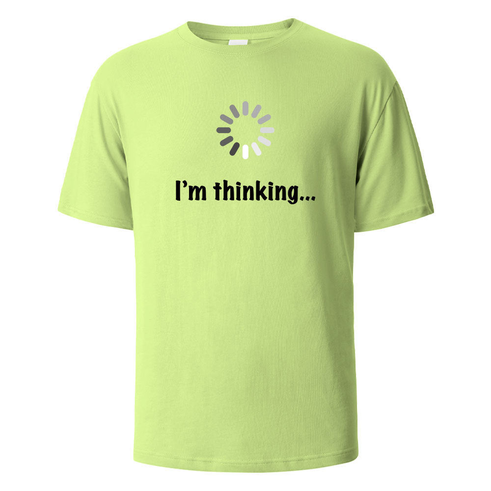 "I'm Thinking" Printed T-shirt for Men