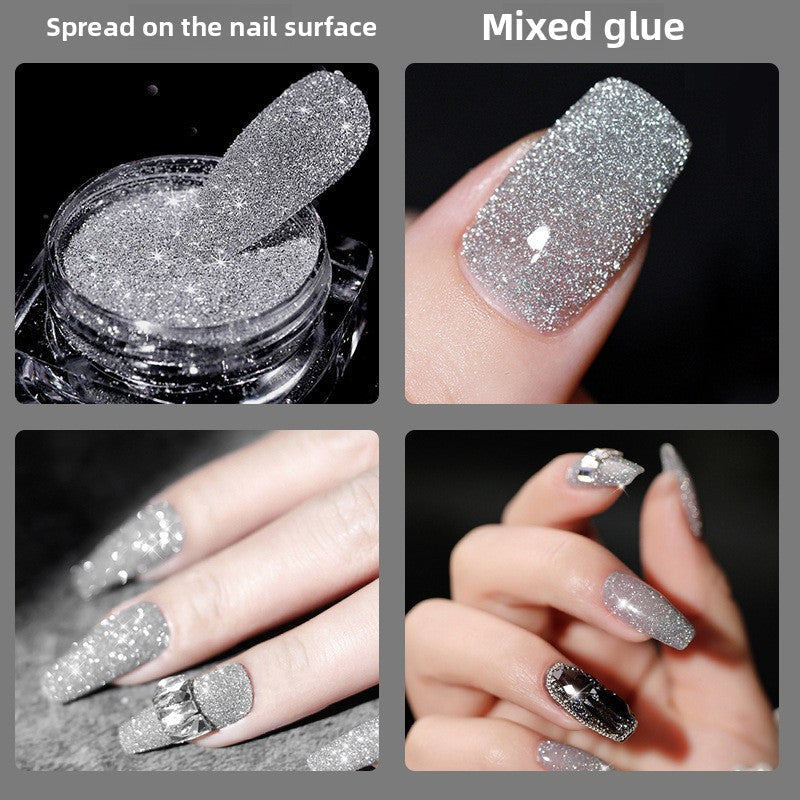 1059 Crystal crushed diamond powder glittering glittering powder DIY Epoxy laser high flash crushed diamond powder for press on nails